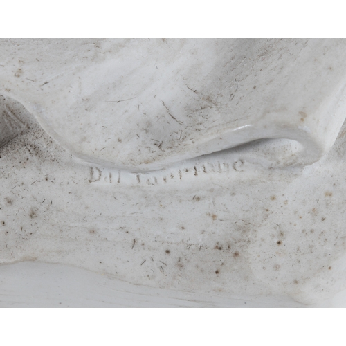 624 - AFTER LORENZO DAL TORRIONE,  A composite sculpture of a seated child with a book. 45cm high