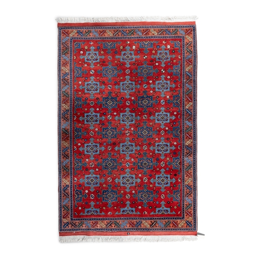 639 - A LARGE TURKISH DOBAG, 310 x 210CM   the large rectangular field woven with multiple cruciform motif... 