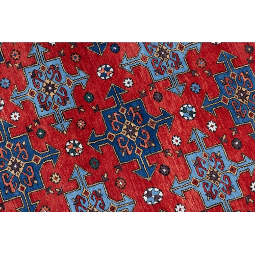 639 - A LARGE TURKISH DOBAG, 310 x 210CM   the large rectangular field woven with multiple cruciform motif... 