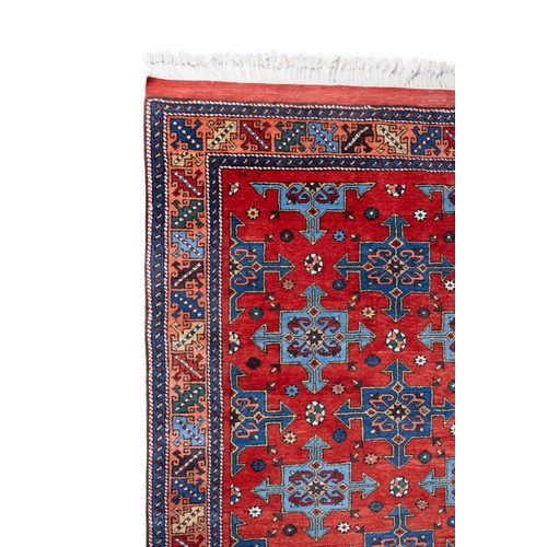639 - A LARGE TURKISH DOBAG, 310 x 210CM   the large rectangular field woven with multiple cruciform motif... 