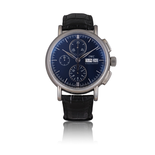 86 - IWC  PORTOFINO CHRONOGRAPH, REF. 3783, STAINLESS STEEL  A fine and elegant stainless steel automatic... 