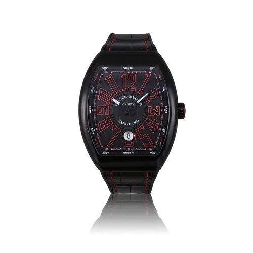 94 - FRANCK MULLER VANGUARD BLACK CASE AUTOMATIC WRISTWATCH A sporty automatic wristwatch.  Year: Circa 2... 