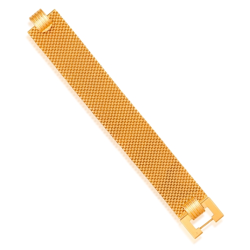 103 - BULGARI: A RETRO 18K GOLD BRACELET, CIRCA 1950  The private collection of a Roman Lady (lot 103 to 1... 