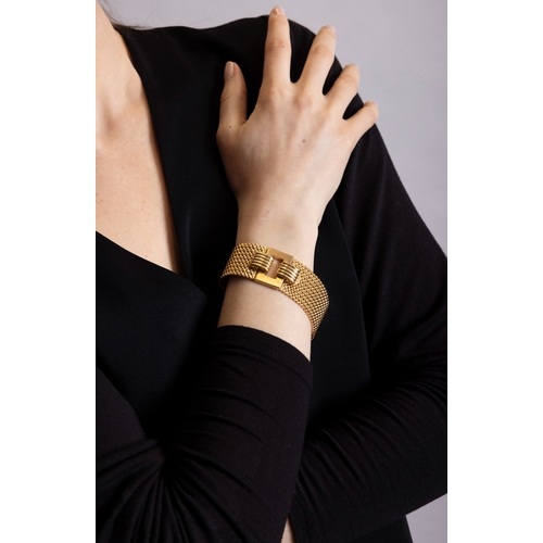 103 - BULGARI: A RETRO 18K GOLD BRACELET, CIRCA 1950  The private collection of a Roman Lady (lot 103 to 1... 