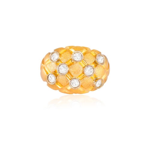 105 - BULGARI: A DIAMOND RING, CIRCA 1955  The private collection of a Roman Lady (lot 103 to 111)  Of bom... 
