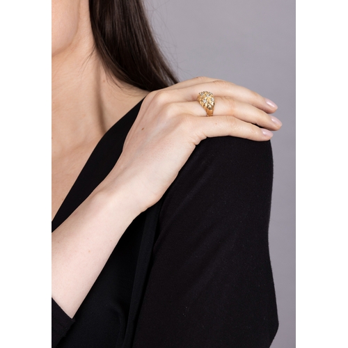 105 - BULGARI: A DIAMOND RING, CIRCA 1955  The private collection of a Roman Lady (lot 103 to 111)  Of bom... 