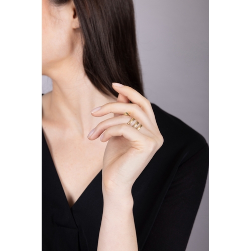 106 - BULGARI: A GOLD AND EMERALD SERPENT RING, CIRCA 1950  The private collection of a Roman Lady (lot 10... 