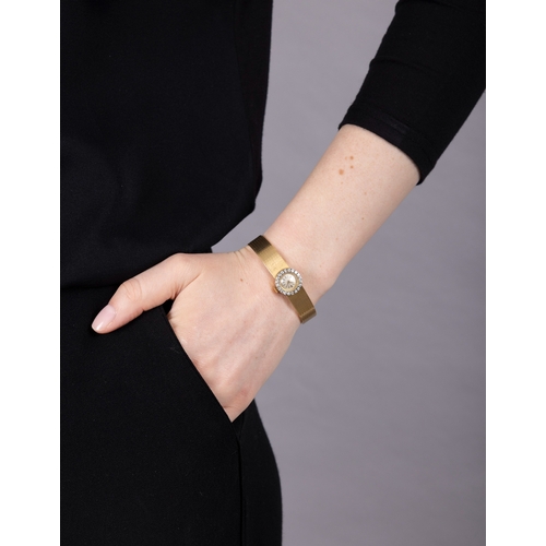 86 - PATEK PHILIPPE: A LADY'S 18K GOLD AND DIAMOND COCKTAIL WATCH, CIRCA 1960  20-jewel manual wind movem... 