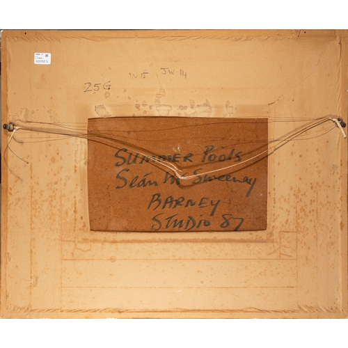 6 - Sean McSweeney HRHA (1935-2018)  Summer Pools Oil on board, 45 x 60cm (17¾ x 23½'') Signed, inscribe... 