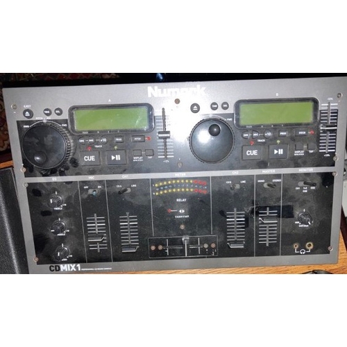 14 - CD Mix 1, DJ CD mixer with two built in CD drives, reportedly working, with power supply - collectio... 