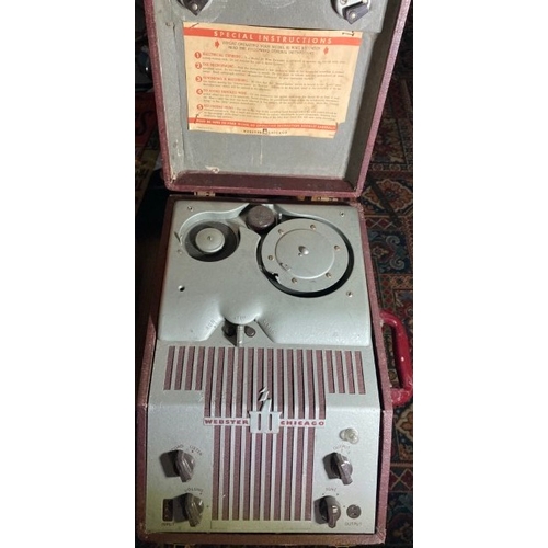 9 - A Webster Chicago wire recorder, circa 1949, with microphone but no power lead - collection by appoi... 