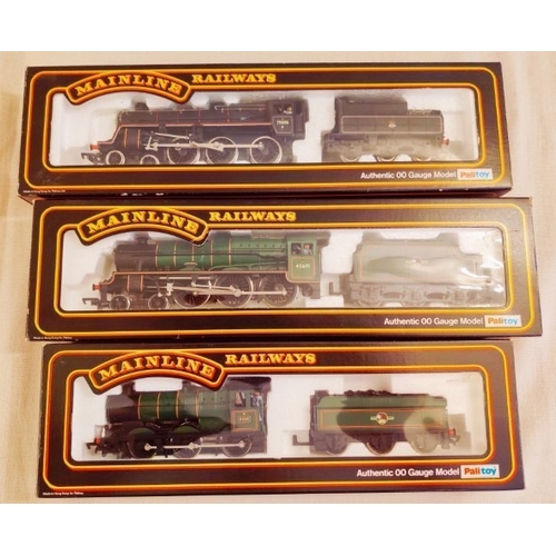 157 - Mainline OO Gauge: Jubilee Class, Collet Class, Standard Class 4 Steam Locomotives - Set of 3