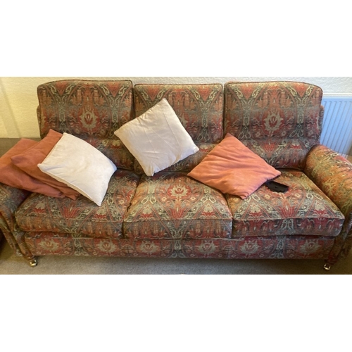 20 - Duresta three seater grand sofa in Beaminster design, coil sprung base and serpentine sprung back, 9... 