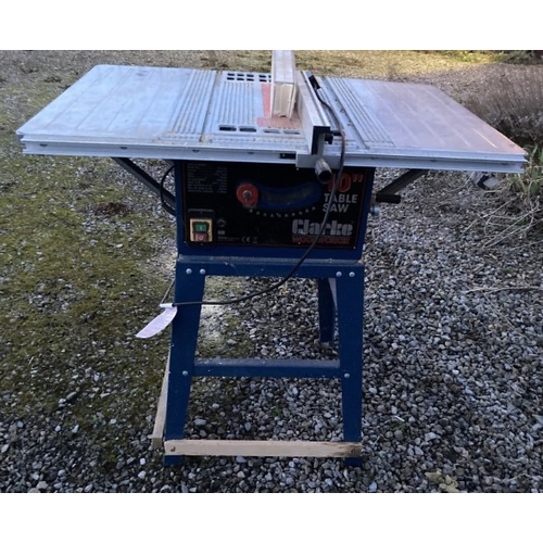 44 - A Clarks 10-inch electric table saw.