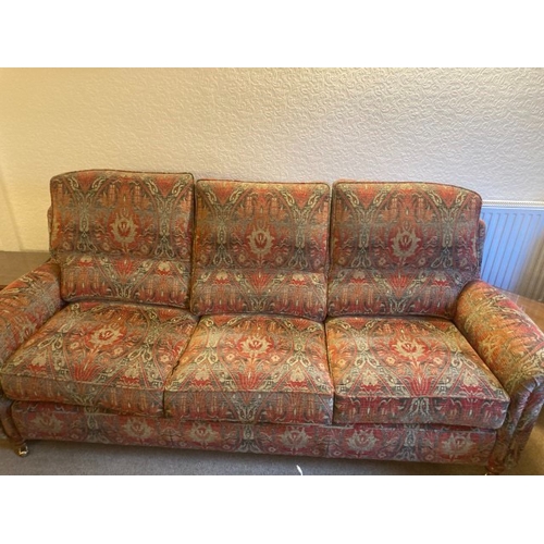 20 - Duresta three seater grand sofa in Beaminster design, coil sprung base and serpentine sprung back, 9... 