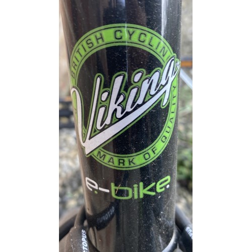 41 - Viking Eco-Stepper e-bike. Finished black with green logos having had little use. Comes with charger... 