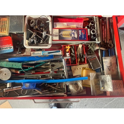 47 - An Armstrong tool chest with numerous contents to include drill bits etc.