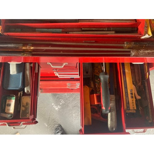 47 - An Armstrong tool chest with numerous contents to include drill bits etc.