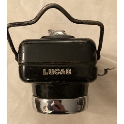 134 - A parcel to include a rare find, as new, totally unused Lucas No.300B silver King cycling lamp with ... 