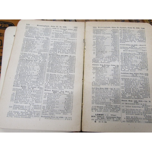 1001 - BOX CONTAINING BOOKS ON HORSERACING - 'RACING UP TO DATE' RANGING FROM 1921 TO 1953 TO INC. HORSES I... 