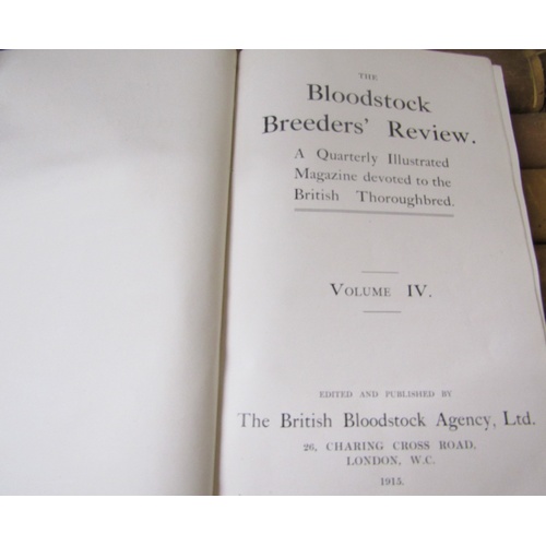 1002 - THREE BOXES OF BOOKS THE BLOODSTOCK BREEDERS REVIEW FROM 1912 TO 1969
