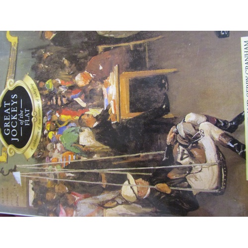 1037 - TWO BOXES CONTAINING BOOKS CONSISTING OF RACING RELATED NOVELS AND JOCKEY AUTOBIOGRAPHIES TO INC. TH... 