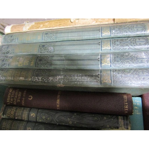 1047 - ONE BOX CONTAINING 25 HORSE RELATED VINTAGE BOOKS INCLUDING FOUR VOLUMES HISTORY OF THE ENGLISH TURF... 