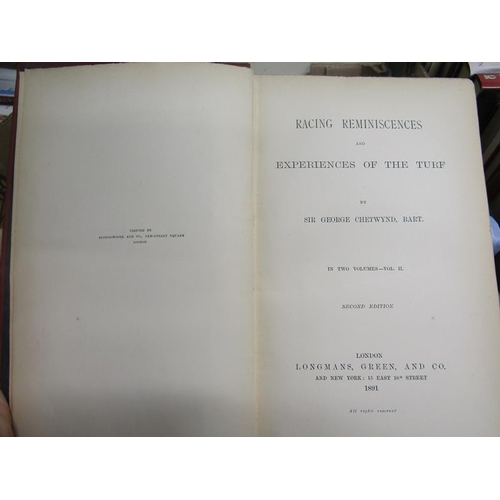 1047 - ONE BOX CONTAINING 25 HORSE RELATED VINTAGE BOOKS INCLUDING FOUR VOLUMES HISTORY OF THE ENGLISH TURF... 