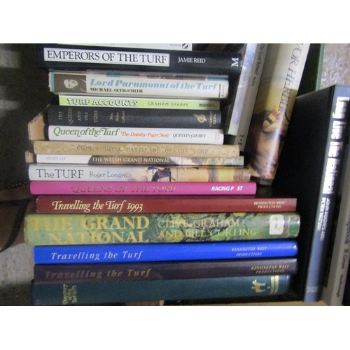 1048 - ONE BOX CONTAINING 33 BOOKS RELATING TO THE TURF AND GRAND NATIONAL TO INCLUDE THE GRAND NATIONAL BY... 