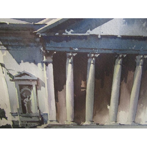 440 - Claude Buckle - The Pantheon, Stourhead, Wilts, watercolour.  Signed, framed and glazed 40cms x 52cm... 