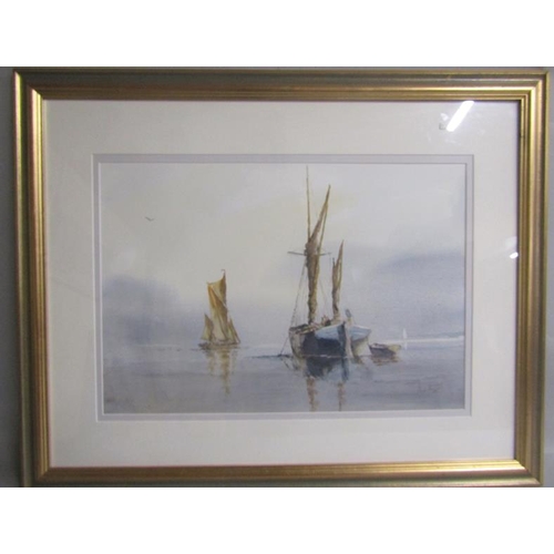 464 - Paul Stafford - In the Fairway, watercolour.  Signed, framed and glazed 37cms x 52 cms.