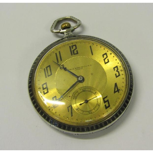 135 - An early 20c Swiss gentleman's pocket watch by the Havila Watch co.  the keyless Swiss bar movement ... 