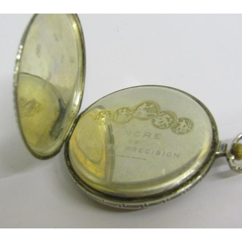 135 - An early 20c Swiss gentleman's pocket watch by the Havila Watch co.  the keyless Swiss bar movement ... 