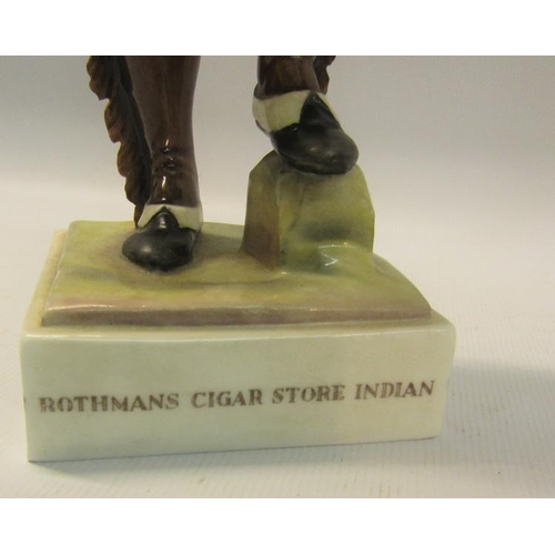 404 - A Royal Worcester replica of the 19c Cigar Store Indian at Rothmans London offices, model no. 142.  ... 