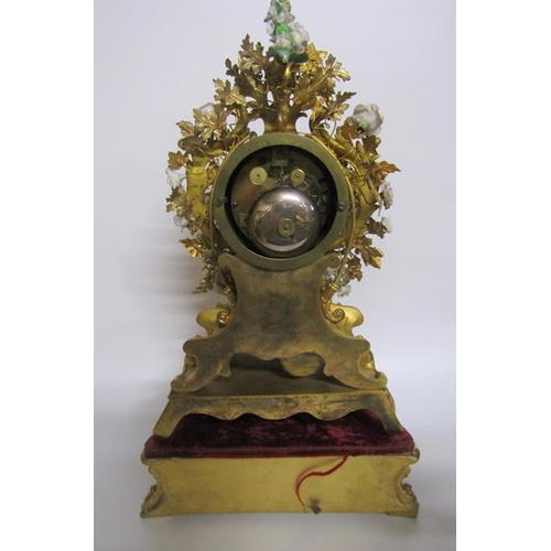 6 - Mid 19c French mantel clock the dial and movement signed Rouilly & Hooker Paris and contained in an ... 