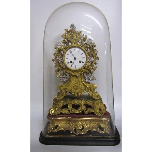 6 - Mid 19c French mantel clock the dial and movement signed Rouilly & Hooker Paris and contained in an ... 