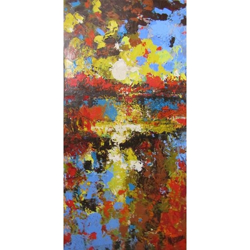 522 - Catherine Claire Mcelveen - Winyah, acrylic on canvas.  Unframed. 123cms x 61cms.