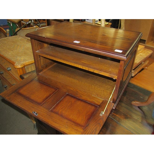 1221 - DVD CABINET; STOOL; TABLE