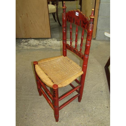 1242 - THREE EARLY 20C PAINTED PINE CHAIRS