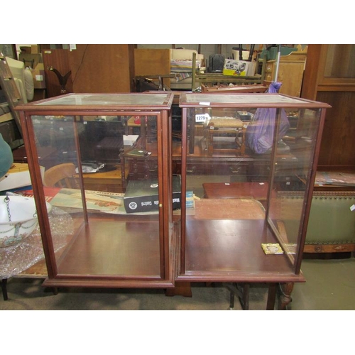 1279 - TWO TABLE TOP DISPLAY CABINETS