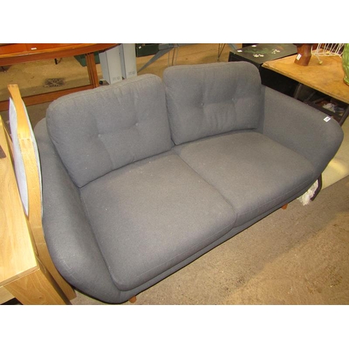 1285 - JOHN LEWIS GREY TWO SEATER SETTEE