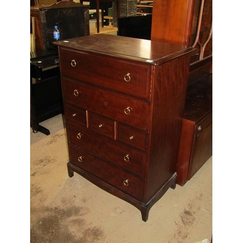 1292 - STAG MAHOGANY CHEST OF DRAWERS