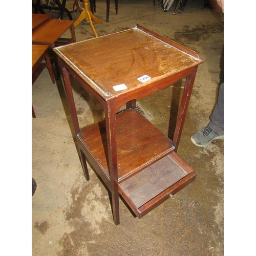 1296 - 19c MAHOGANY WASH STAND