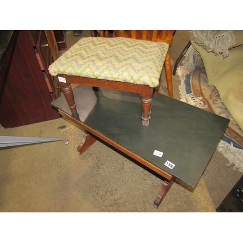 1300 - COFFEE TABLE AND A STOOL