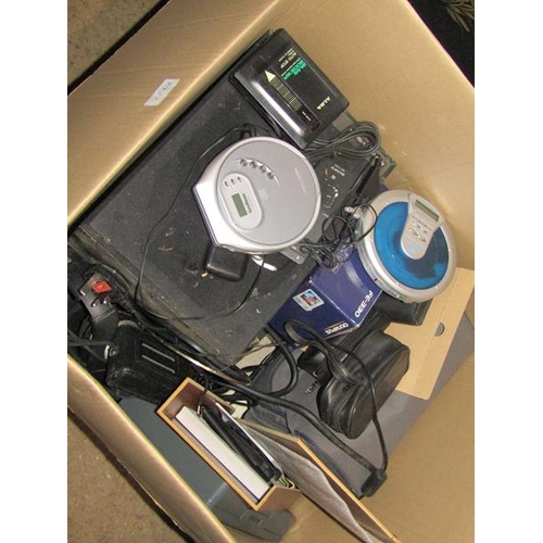 1338 - LARGE BOX OF STEREOS, WALKMANS ETC