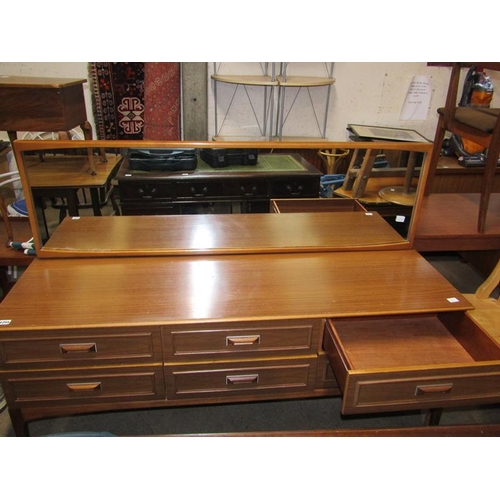 1255 - TEAK EFFECT DRESSING TABLE