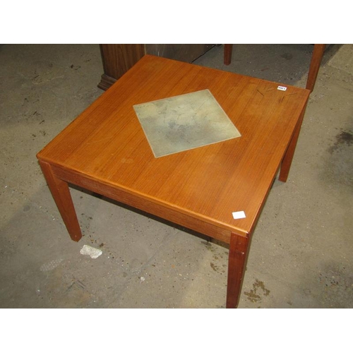 1360 - DANISH  TILE TOP COFFEE TABLE