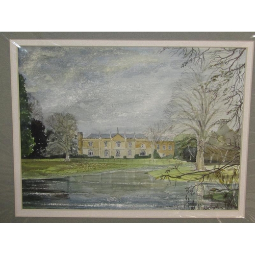 1608 - ROY TOMPKINS -  GREAT MISSENDEN CHURCH WINTER 2001 AND THE ABBEY 2001, WATERCOLOURS.  UNFRAMED EACH ... 