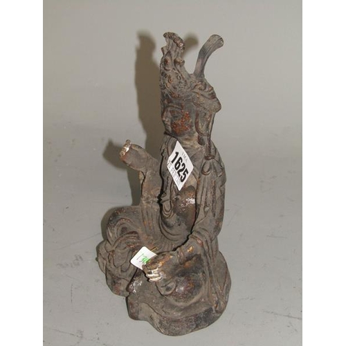 1625 - CAST BRONZE FIGURE DEITY - 22.5cms H