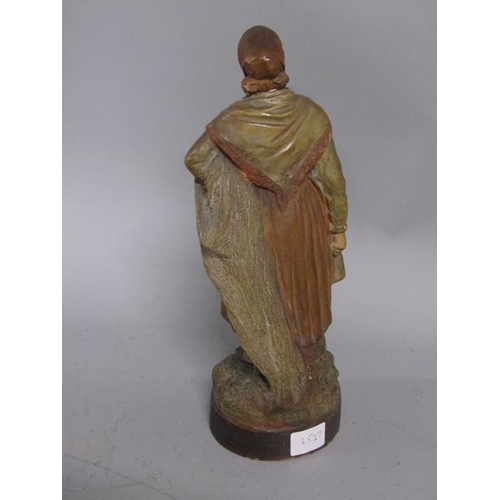 1683 - 19c TERRACOTTA FIGURE AFTER JOSEPH LE GULUCHE - 34 cms H